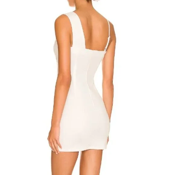 Revolve Superdown Eleanor Mini White Dress Size Small - Picture 6 of 8